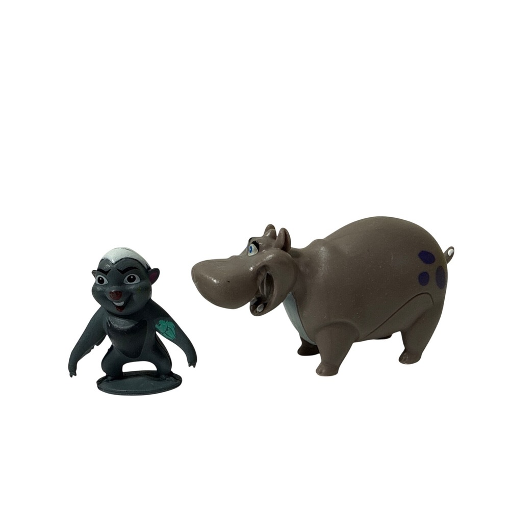 Disney The Lion Guard Bunga Honey Badger & Beshte Hippo Action Figures Set